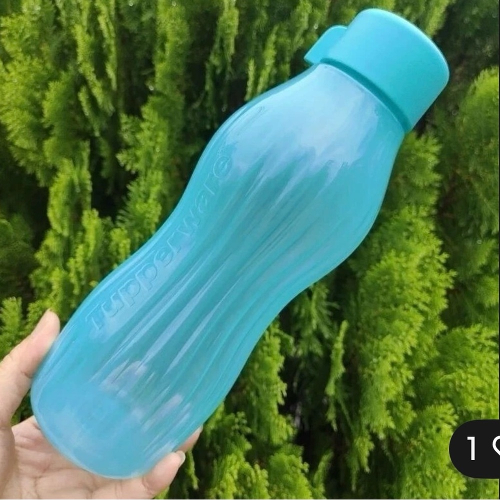 Tupperware Aqua Blue Water Bottle